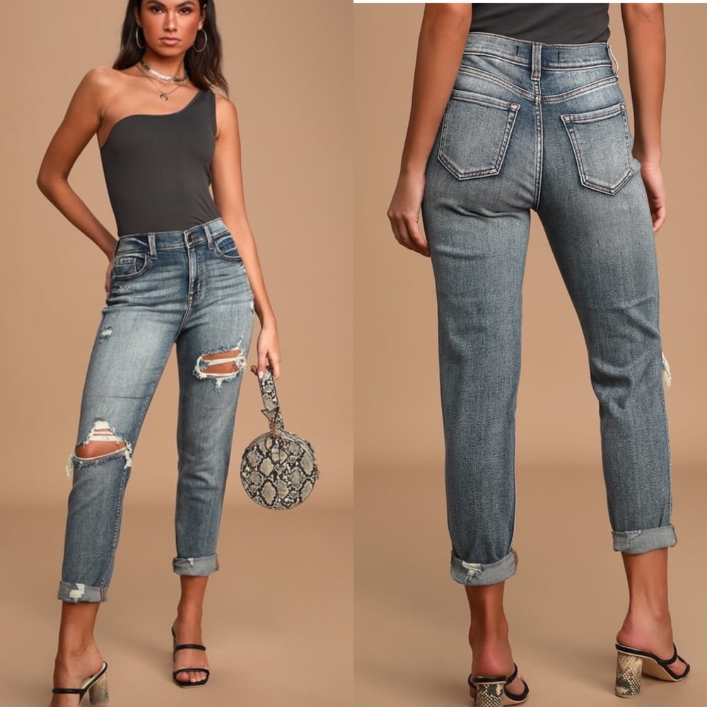 ✖️LAST 2 NWT ROCKY HIGH RISE BOYFRIEND JEAN - Picture 2 of 8